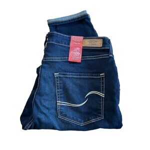 Signature Levis Strauss Womens Heritage High Rise Ankle Skinny Jeans Size 16